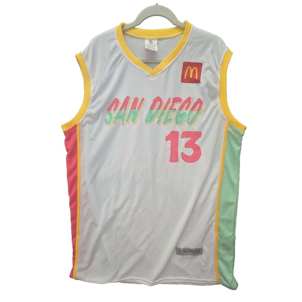 Manny Machado San Diego Padres McDonald's Basketball Jersey #13 MLB XL Extra Lrg